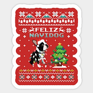 Feliz Navidog- Funny Dog Ugly Christmas Sticker